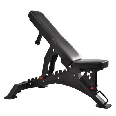 Multi Functional Fitness Exercise Equipment Adjustable Gym Bench with Grey/Black Color
