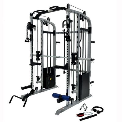 Deluxe Single Station Home Gym with Cover GREY/BLACK Home Fitness Equipment