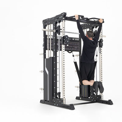 Unisex Comprehensive Strength Training Fitness Equipment Half Rack Power Cage Home Gym Multi Functional Smith Machine Squat Rack