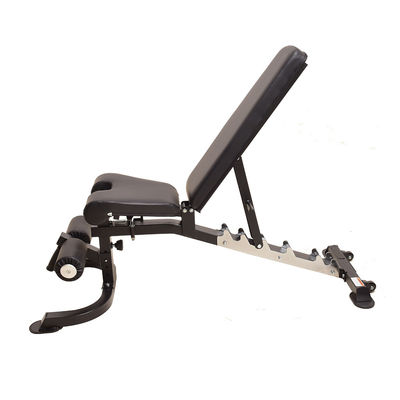 Adjustable Multifunction Commercial Bench in Dark Grey Assembled Size 1585*645*1230