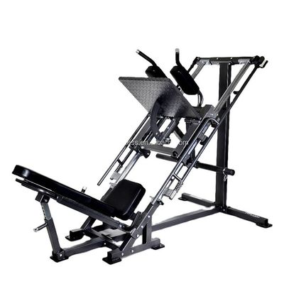 Grey/Black Gym Leg Press Hack Squat Machine LCL Support Adjustability