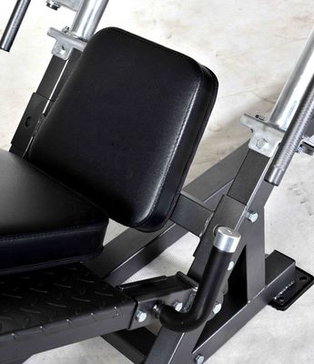 Grey/Black Gym Leg Press Hack Squat Machine LCL Support Adjustability