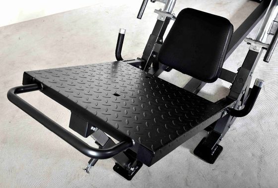 Grey/Black Gym Leg Press Hack Squat Machine LCL Support Adjustability