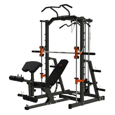 1999PRO-N Body Building Fitness Machine Gym Smith Machine in Grey/Black for Exercise