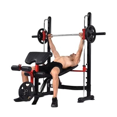 Foldable Gym Adjustable Multi Weight Lifting Flat Bench Press for Home Metal N.W. kgs 64