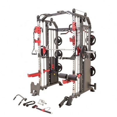 All In One Gym Multi-Functional Gym Equipment Power Rack Smith Machine With Weight Stack