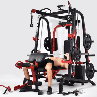 Men's 70 Unit 9010DE Body Building Fitness Machine Gym Smith Machine with Weight Stack