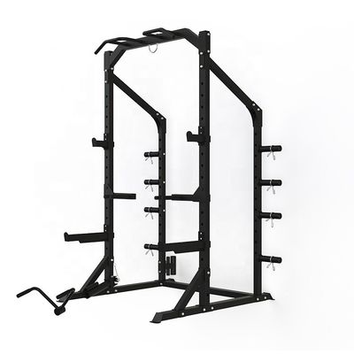 Multi Functional Trainer Smith Machine Cable Crossover Gym with and Grey/Black Design