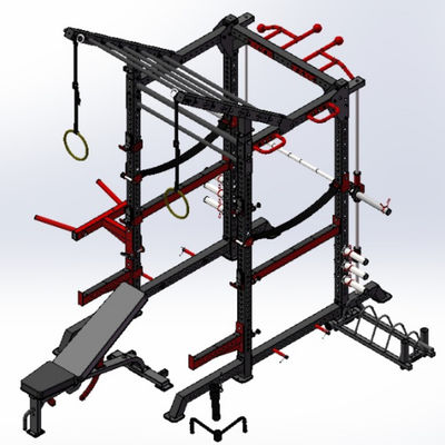 Power Rack for Multi-functional Heavy Duty Workout Dimension 2470*330*220mm N.W. 70kg