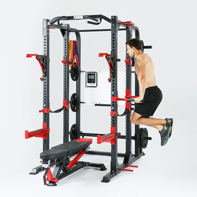 Customizable Power Rack Fitness Equipment with Foldable Design and Construction