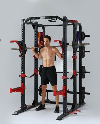 Customizable Power Rack Fitness Equipment with Foldable Design and Construction