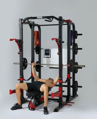 Customizable Power Rack Fitness Equipment with Foldable Design and Construction