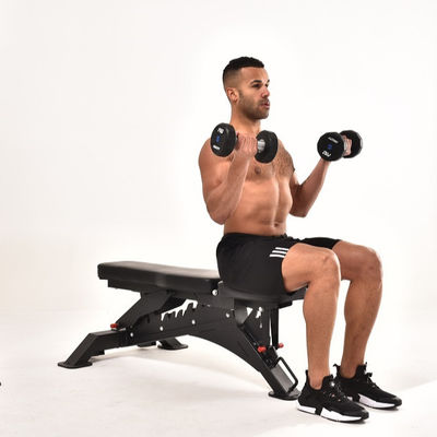 Adjustable Gym Heavy Duty Bench for Multifunction Fitness Exercise in 1210x742x450mm Size