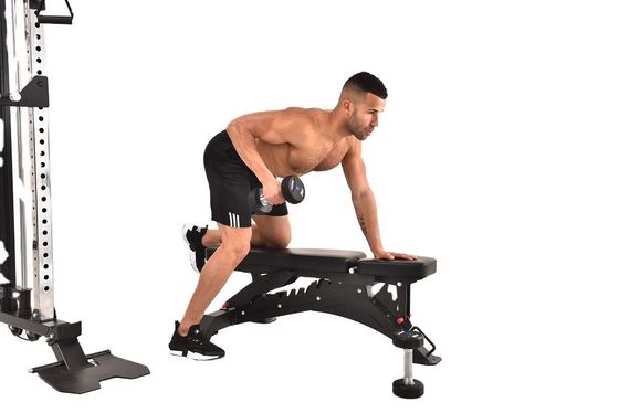 Adjustable Gym Heavy Duty Bench for Multifunction Fitness Exercise in 1210x742x450mm Size