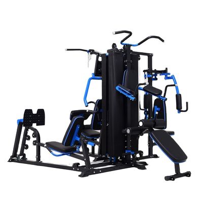 Men's Multi-station Home Gym Set for Full Body Strength Training and Cardio Exercise