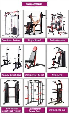 Adjustable Utility Bench for Body Fit Equipment Assembled Dimension 1610*630*1310 mm