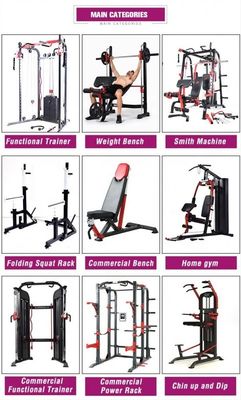 Loading Port Multi Adjustable Bench/ Utility Bench for Home Gym Equipment in Black