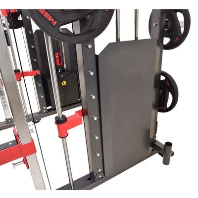 2024 Men's Black Matt 3 In 1 Fitness Power Rack Multi Functional Trainer Smith Machine