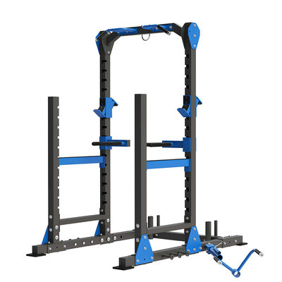Men's Multi-function Space Saving Adjustable Squat Rack Cage Power Rack for Home Gym