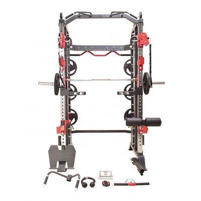 Dark Grey Fitness Equipment Power Rack Multi Smith Machine for Functional Trainer