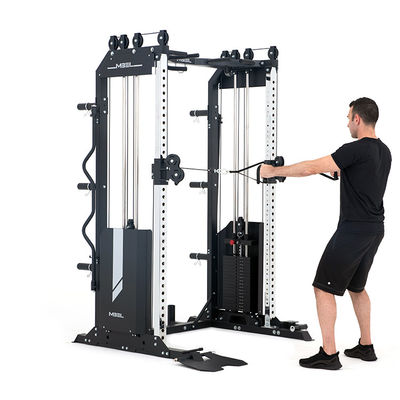 XT2 Gym Multi Function Power Rack Functional Trainer Black Matt for Indoor Workouts