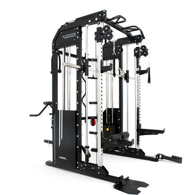Red Multi Functional Trainer Power Rack Fitness Gym Equipment Exercise Equipment Smith Machine Home Gym Station N.W. 378.2