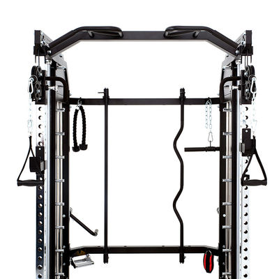 Red Multi Functional Trainer Power Rack Fitness Gym Equipment Exercise Equipment Smith Machine Home Gym Station N.W. 378.2