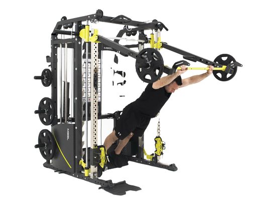 Smith Machine All In One Gym Equipment With Weight Stacks Mutli Function Home Gym Station