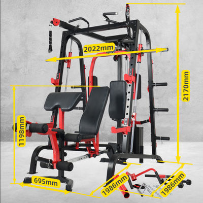Multi Functional Smith Machine Best Fitness Equipment for Home Gym Cable Crossover