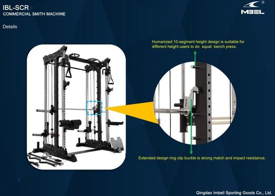 Unisex Multifunctional One Station Gym Equipment Squat Rack Smith Machine for Fitness