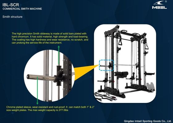 Multi Functional Smith Machine Integrated Gym Trainer for Home and Gym Exercises