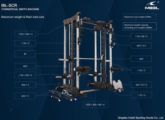 Multi Function Integrated Gym Trainer Bodybuilding Gym Smith Machine Squat Rack Power Rack