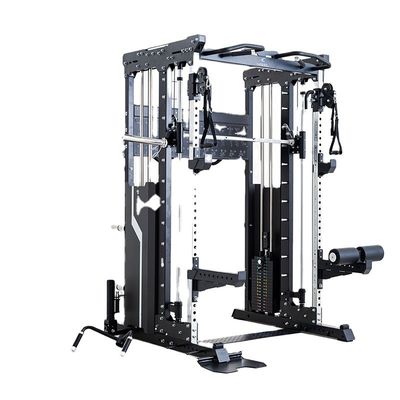 Unisex Comprehensive Strength Training Fitness Equipment Half Rack Power Cage Home Gym Multi Functional Smith Machine Squat Rack