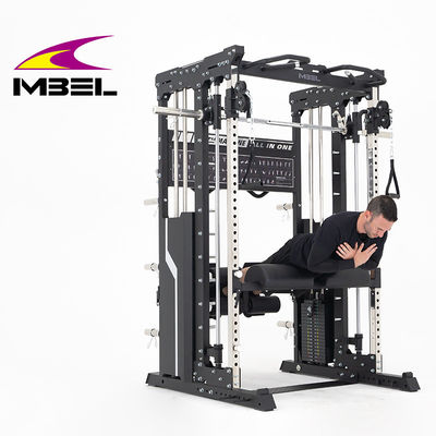 Unisex Comprehensive Strength Training Fitness Equipment Half Rack Power Cage Home Gym Multi Functional Smith Machine Squat Rack
