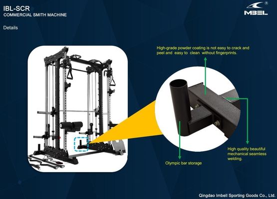 Unisex Comprehensive Strength Training Fitness Equipment Half Rack Power Cage Home Gym Multi Functional Smith Machine Squat Rack