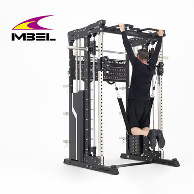 Bodybuilding Multi Functional Pull Up Bar Smith Machine Squat Rack with Cable Pulley